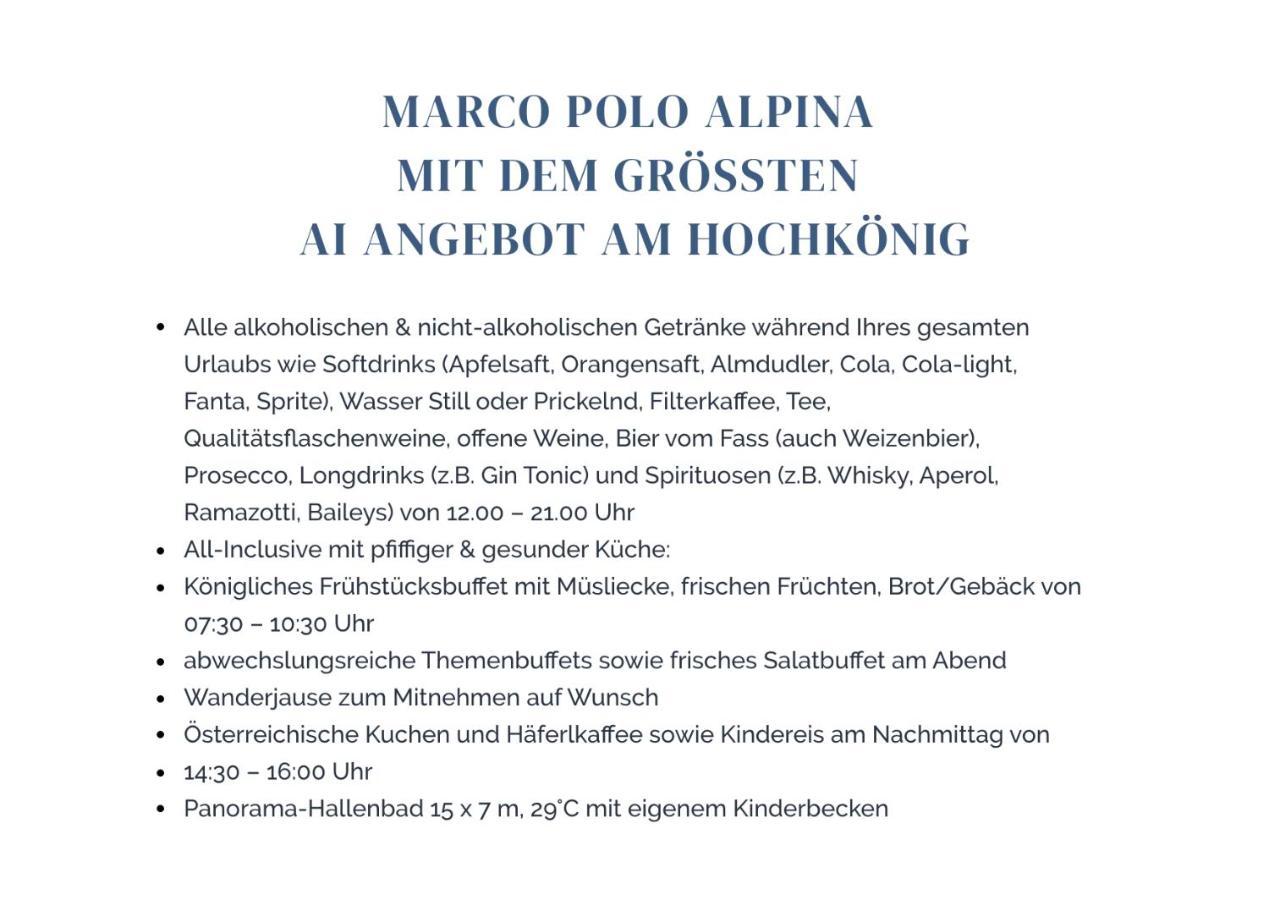 - Marco Polo Alpina Familien- & 4* Maria Alm